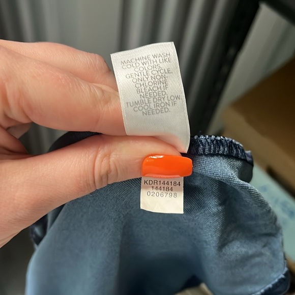 J. Jill Pure Jill Indigo Chambray Hoodie Dress Tunic Top Lagenlook Artsy - Picture 7 of 7